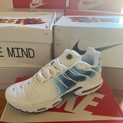 Nike Air Max Plus TN – White / Blue / Yellow